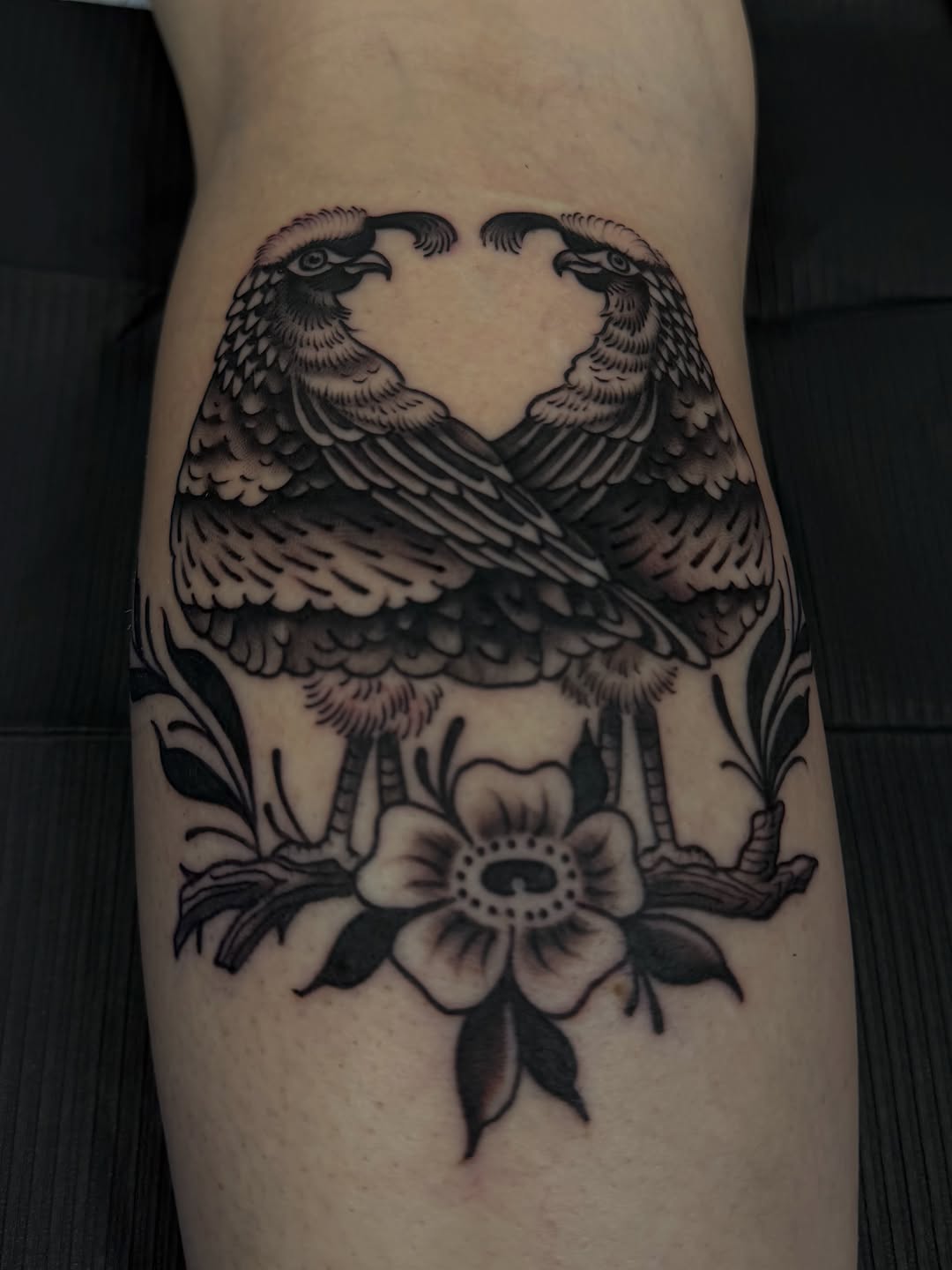 Tattoo by @sydneybulmer.tattoos — american_traditional, black_and_grey