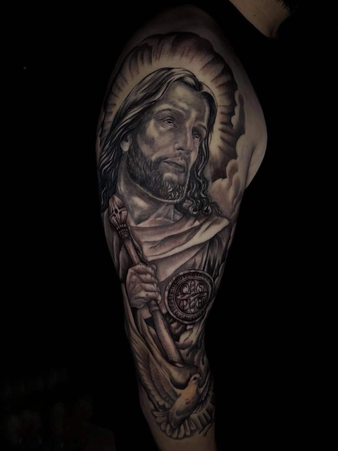 Tattoo by @shake_tatts — realism, black_and_grey