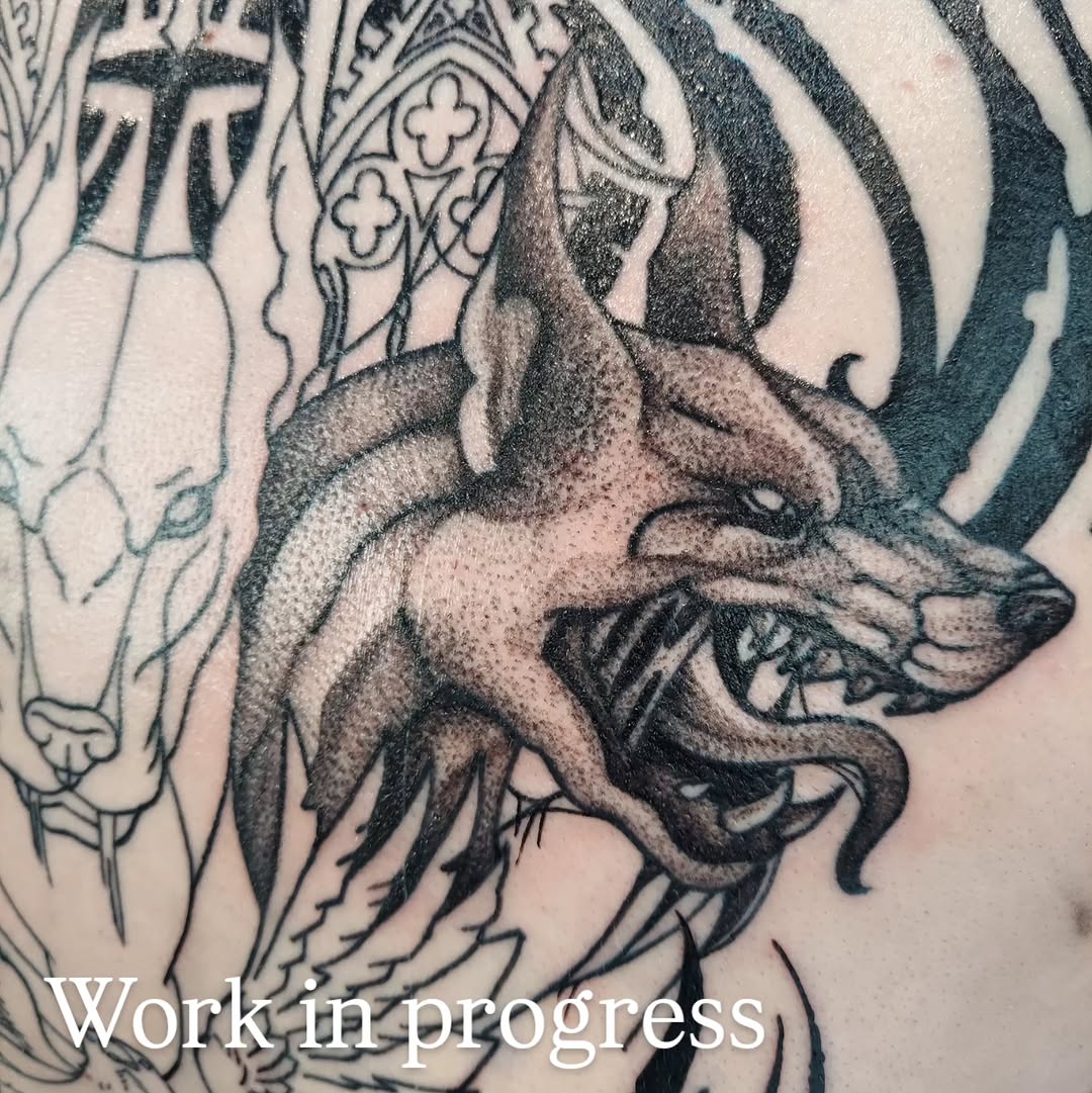 Tattoo by @prismbaby920 — blackwork, illustrative