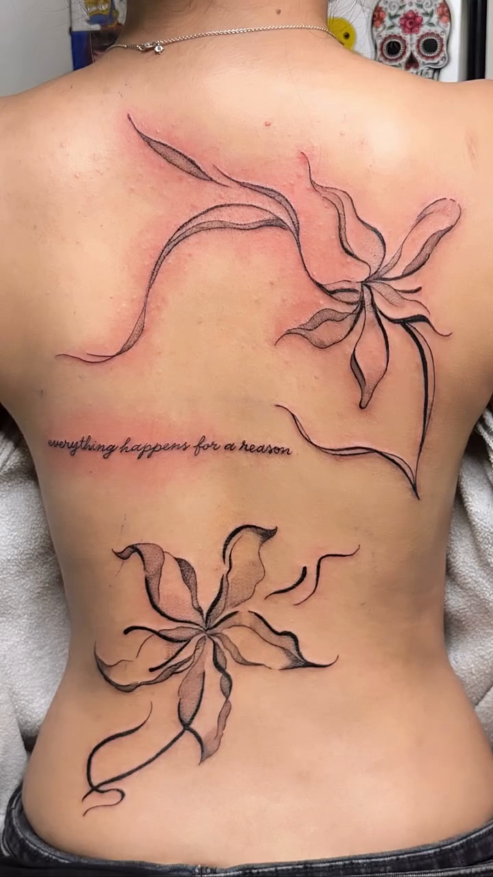 Tattoo by @zurctattooer_engel โ fine_line, lettering_script