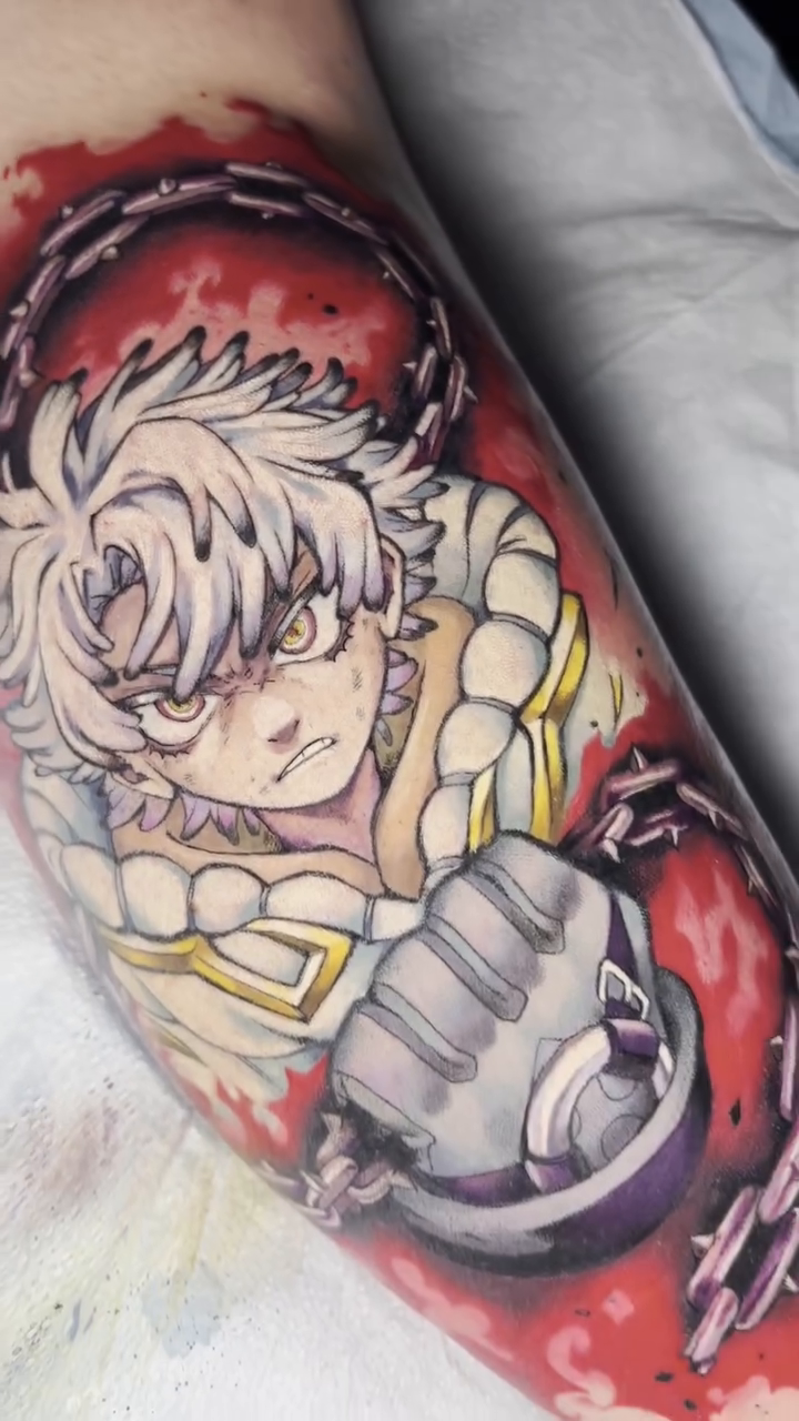 Tattoo by @morgue.inkz — anime