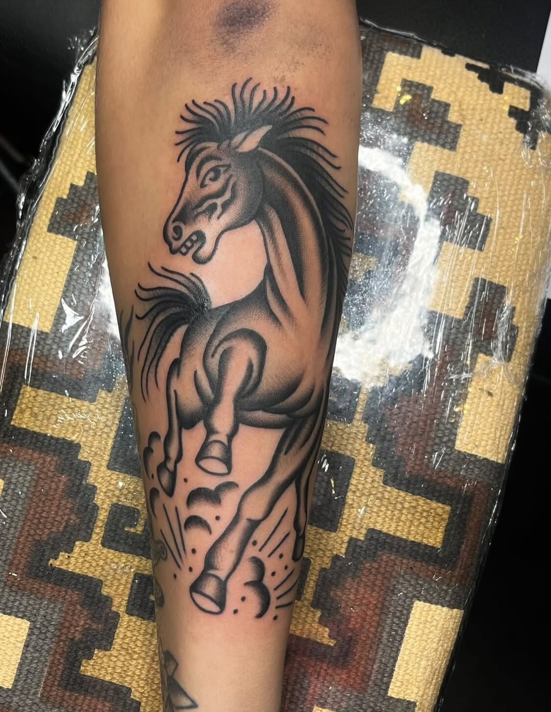 Tattoo by @kgibsontattoos — american_traditional, black_and_grey