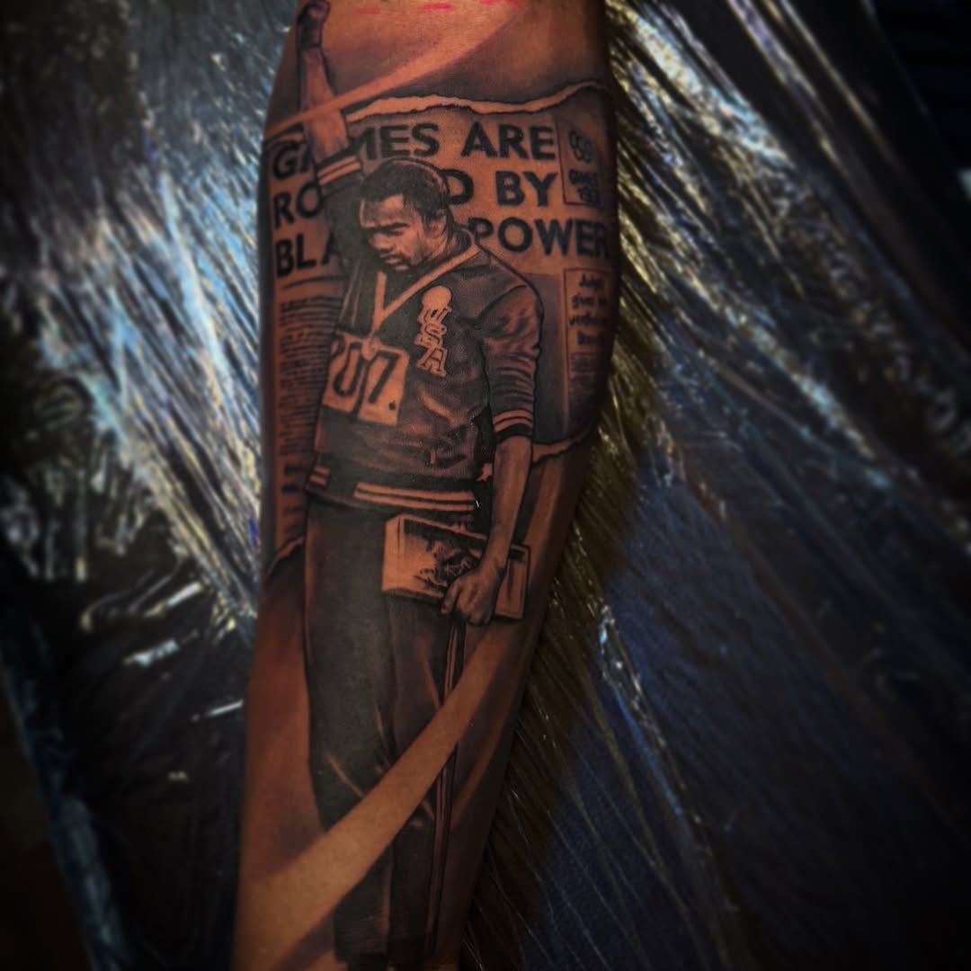 Tattoo by @satchmoe_art — realism, black_and_grey