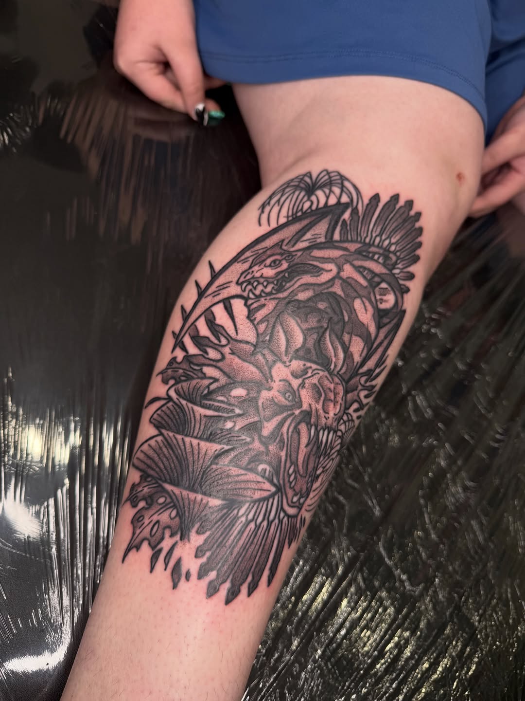 Tattoo by @munsterjamtattoos — blackwork