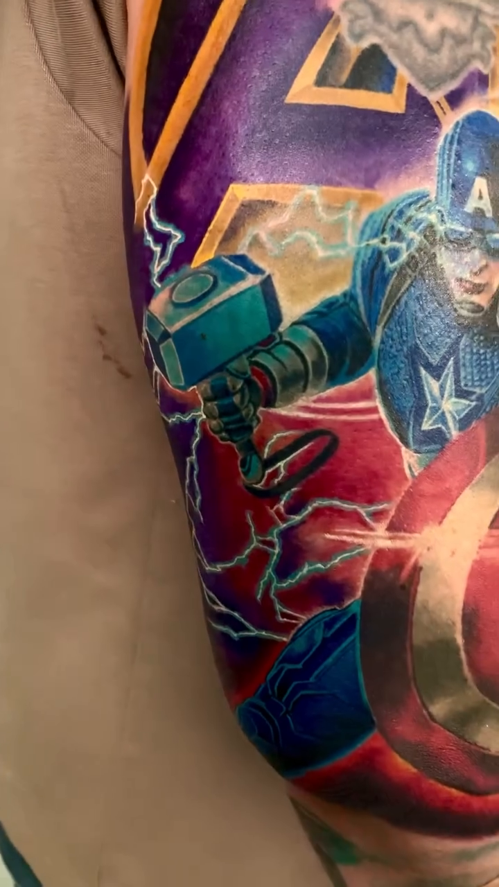 Tattoo by @weaver214 — realism, neo_traditional