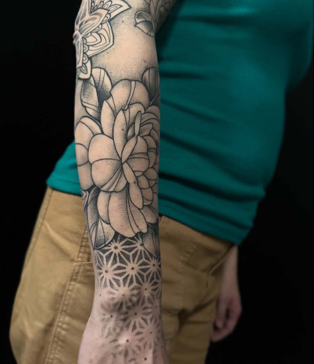 Tattoo by @z.a.r.k_art — dotwork, geometric