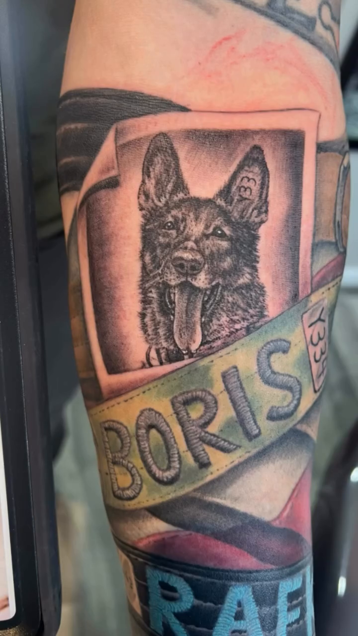 Tattoo by @artisticalyinked — realism, lettering_script