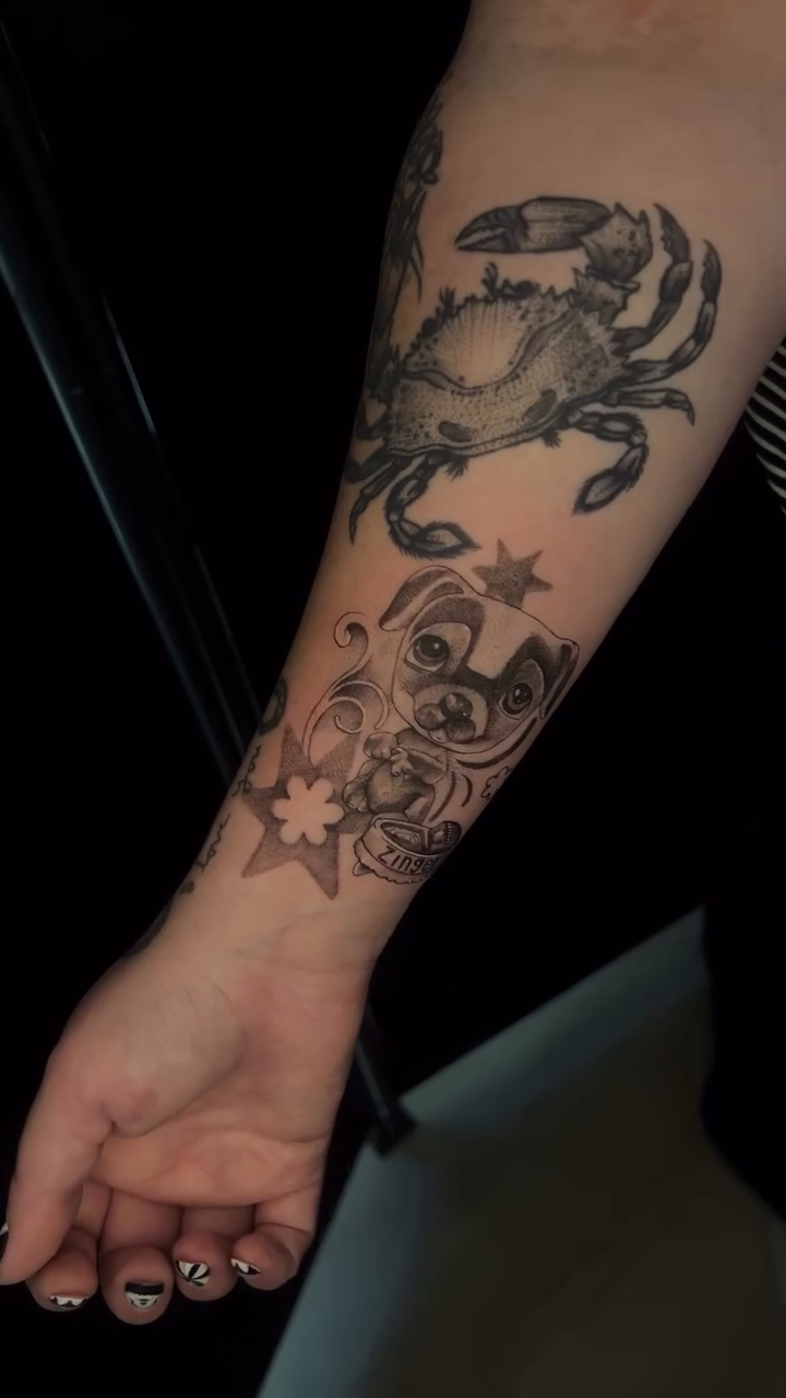 Tattoo by @artdrastic — illustrative, black_and_grey
