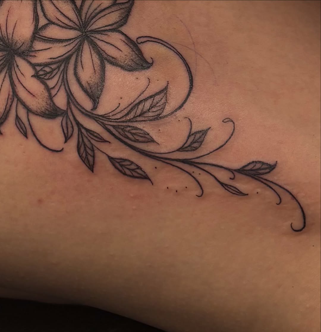 Tattoo by @ann.inkz — fine_line, black_and_grey