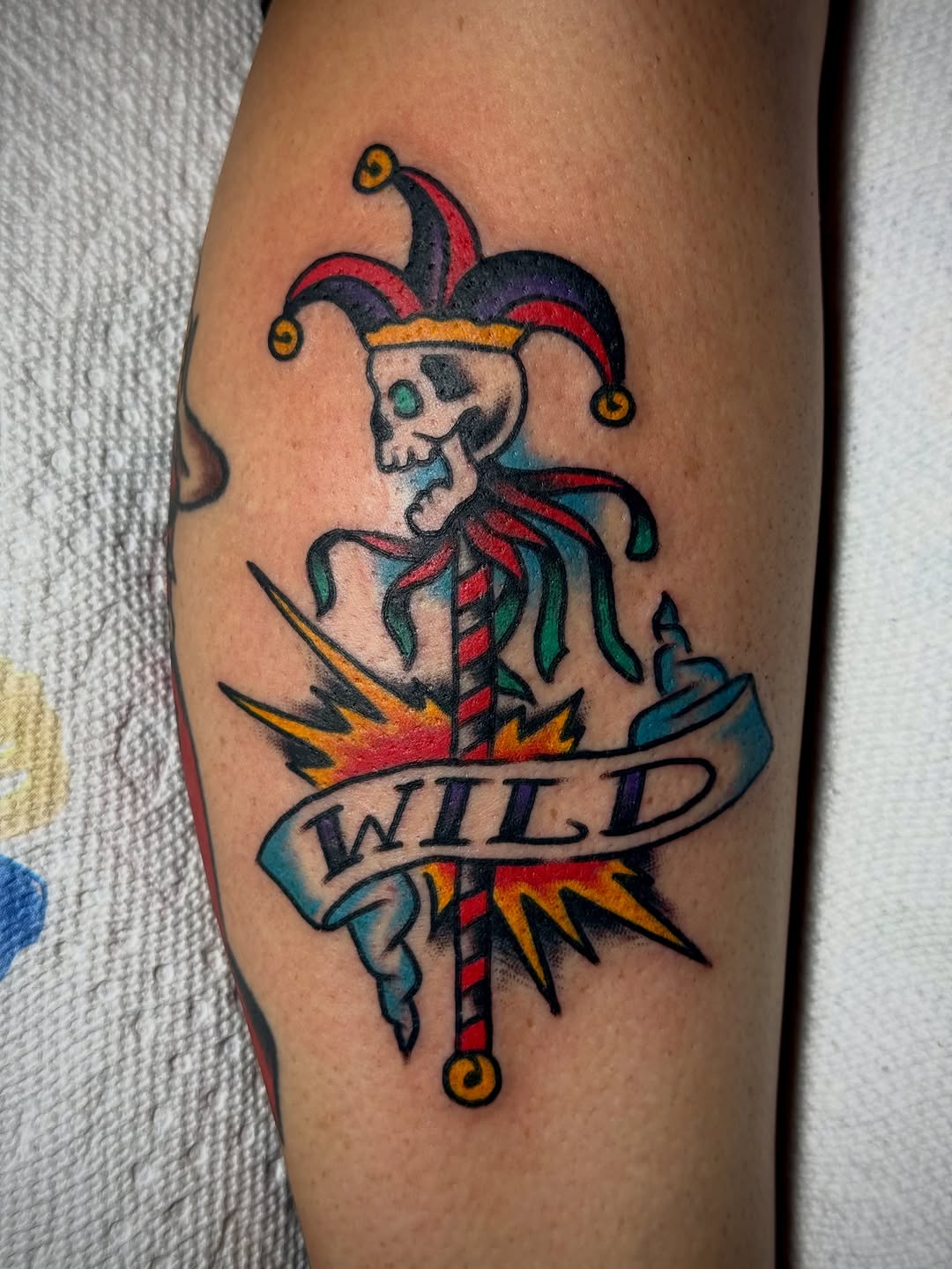 Tattoo by @chuckderek_ — american_traditional, lettering_script