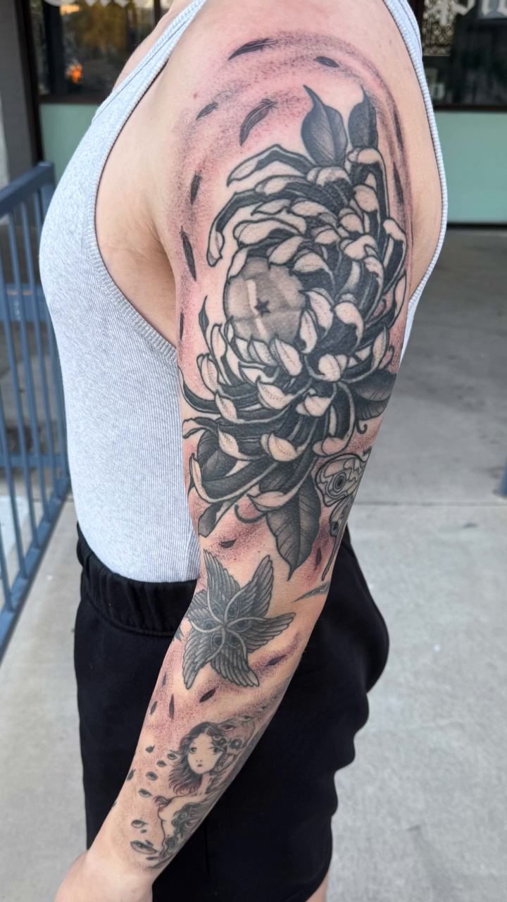 Tattoo by @charlestrujillo — black_and_grey, realism