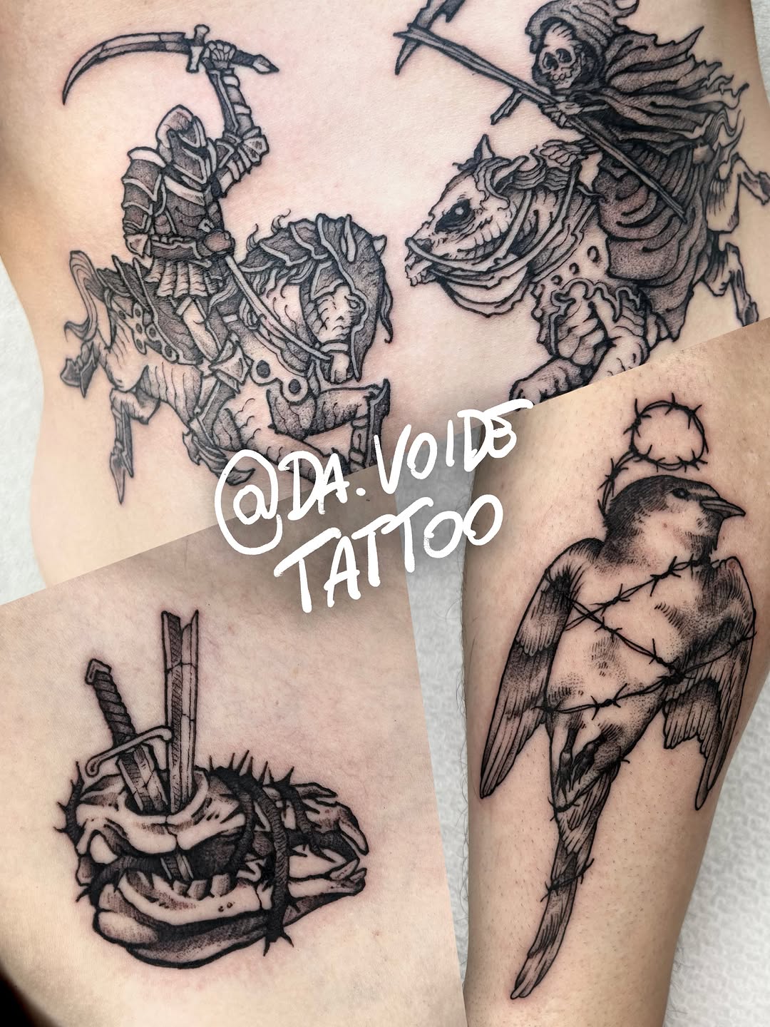 Tattoo by @da.voide_tattoo — black_and_grey, dark_realism