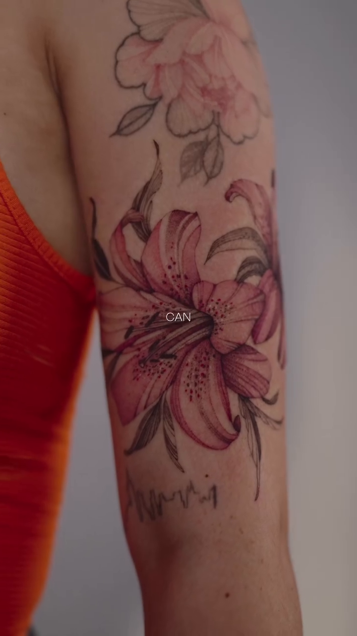 Tattoo by @nora_ink — illustrative, color