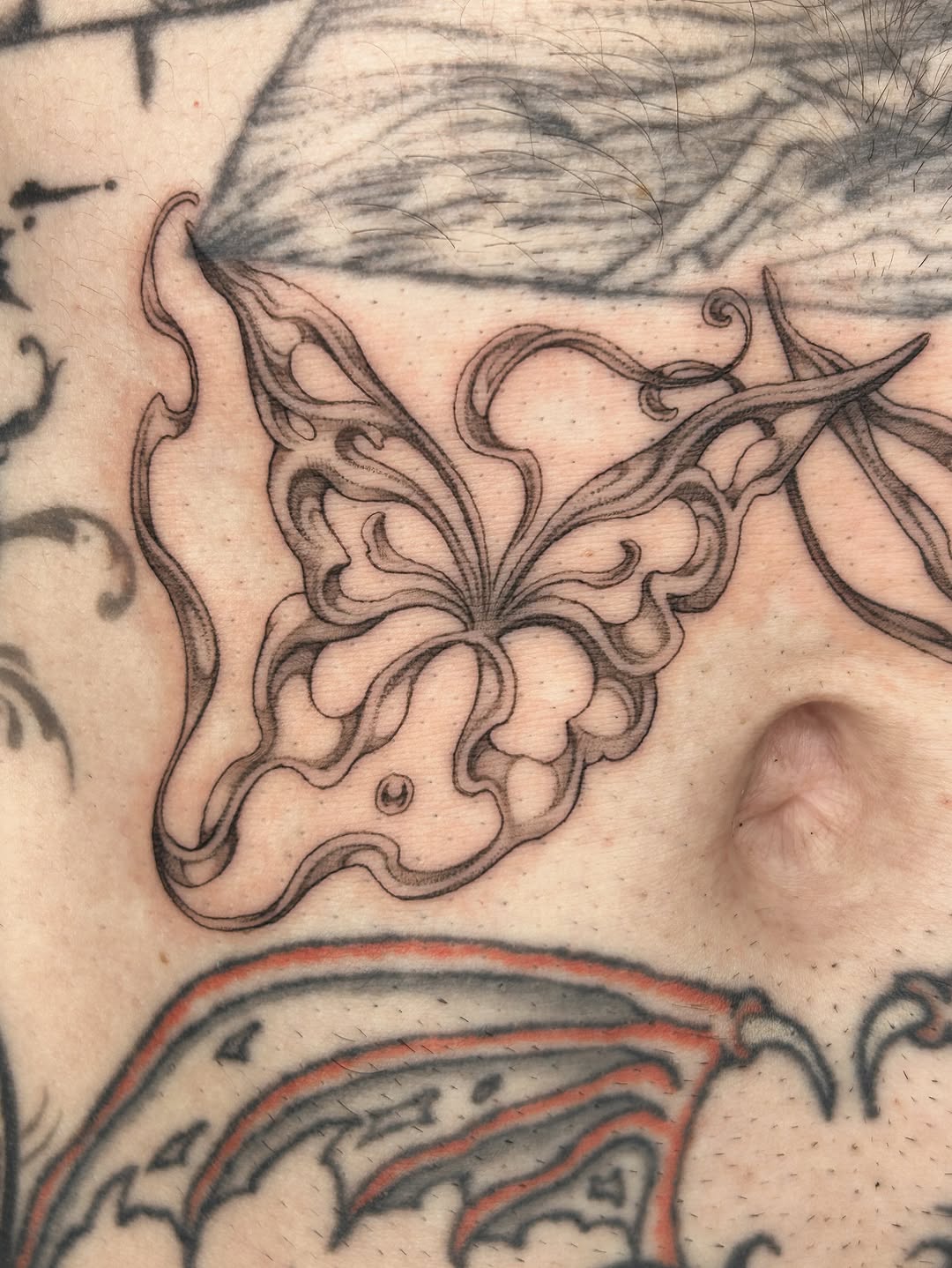 Tattoo by @late_bloom3r โ fine_line, ornamental