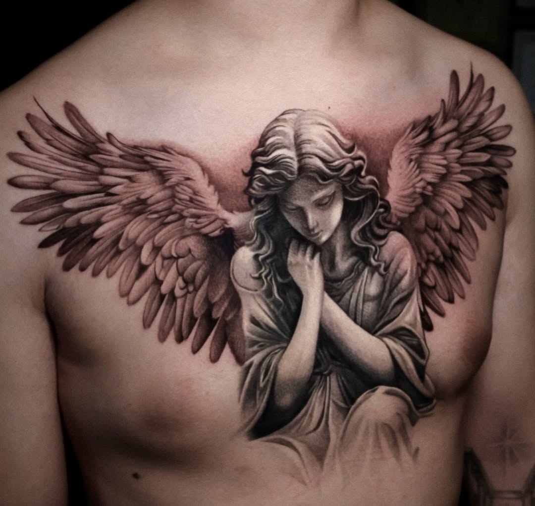 Tattoo by @linyurentattoo — realism, black_and_grey