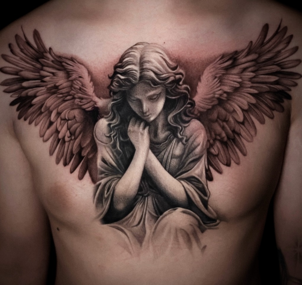 Tattoo by @linyurentattoo — realism, black_and_grey