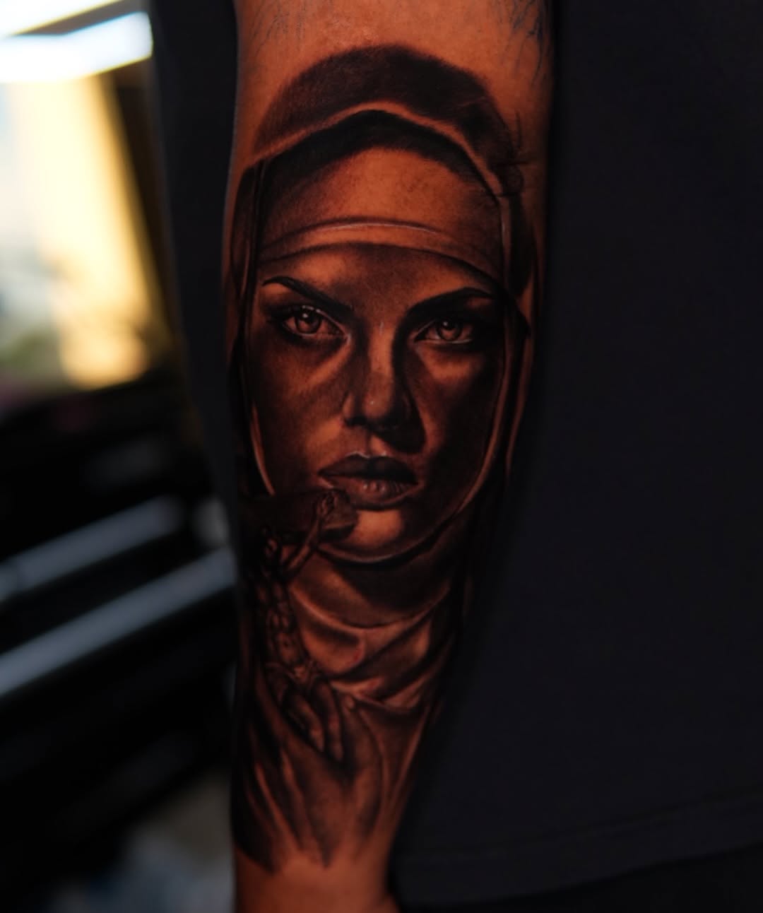 Tattoo by @lalyinkz — realism, black_and_grey