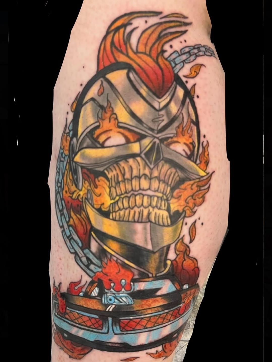 Tattoo by @devillepinson — new_school