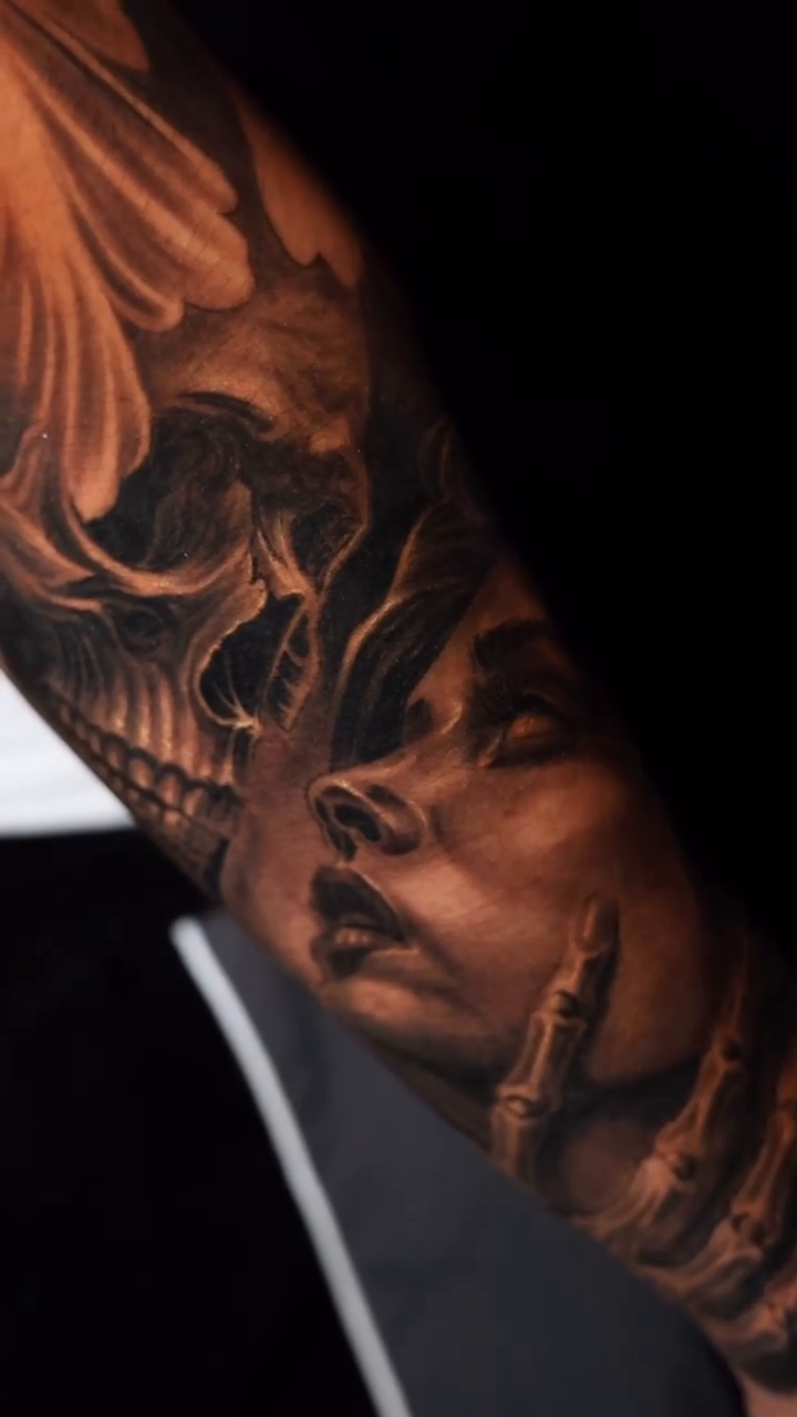 Tattoo by @baponeink — black_and_grey, realism
