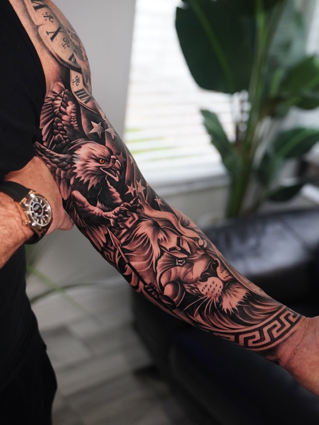 Tattoo by @artemtom — black_and_grey, realism