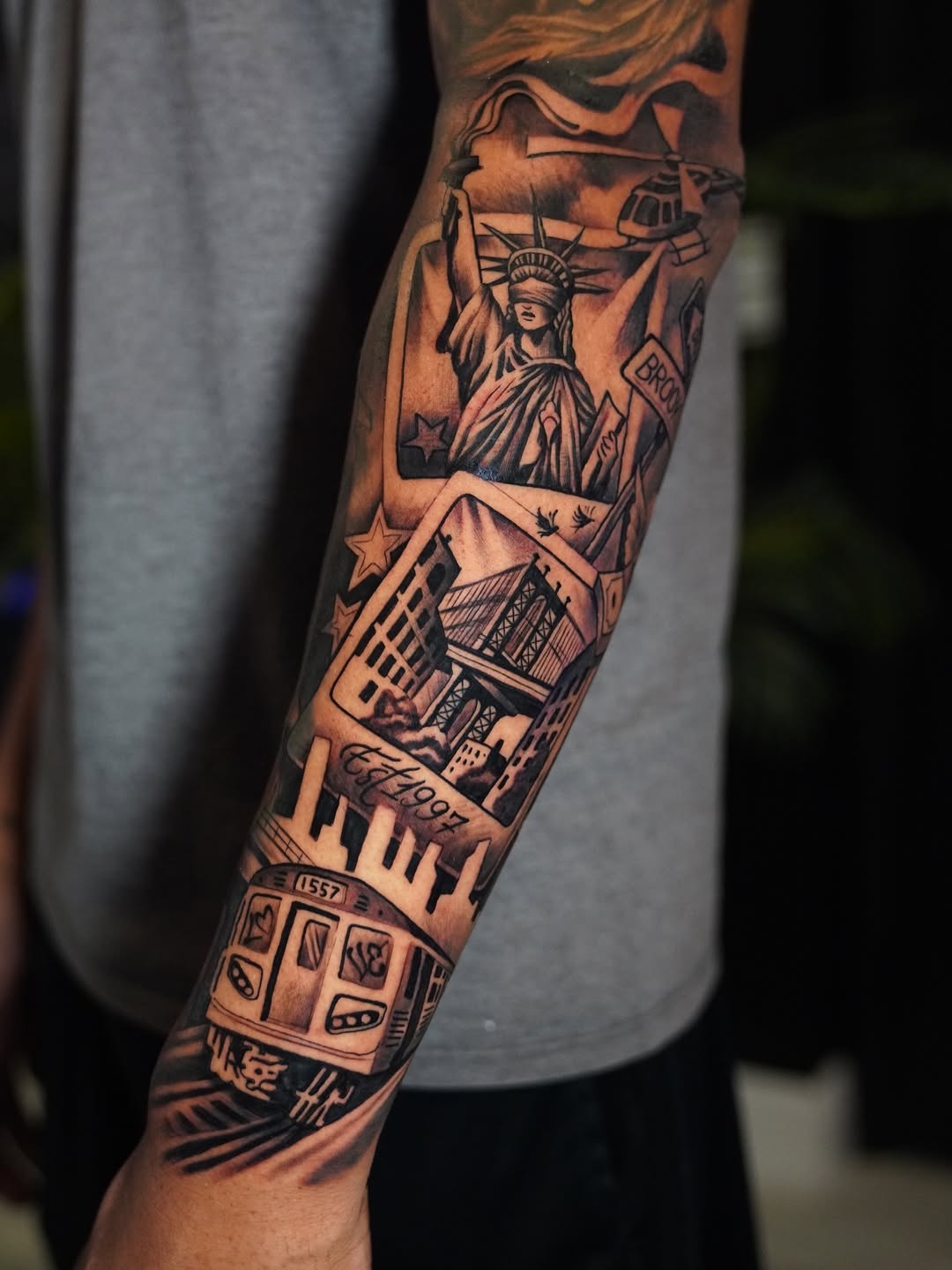 Tattoo by @artemtom — black_and_grey