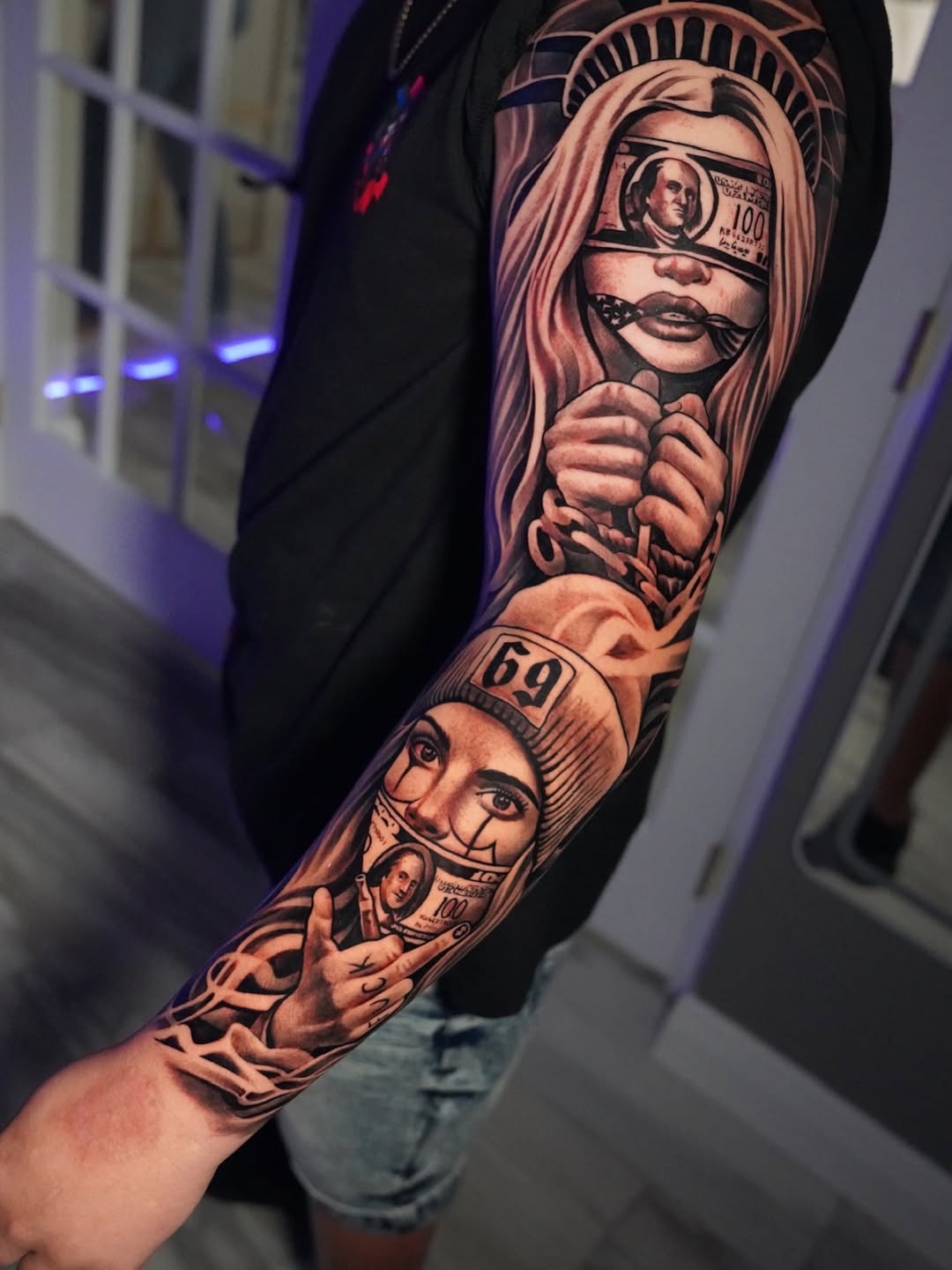Tattoo by @artemtom — black_and_grey, realism