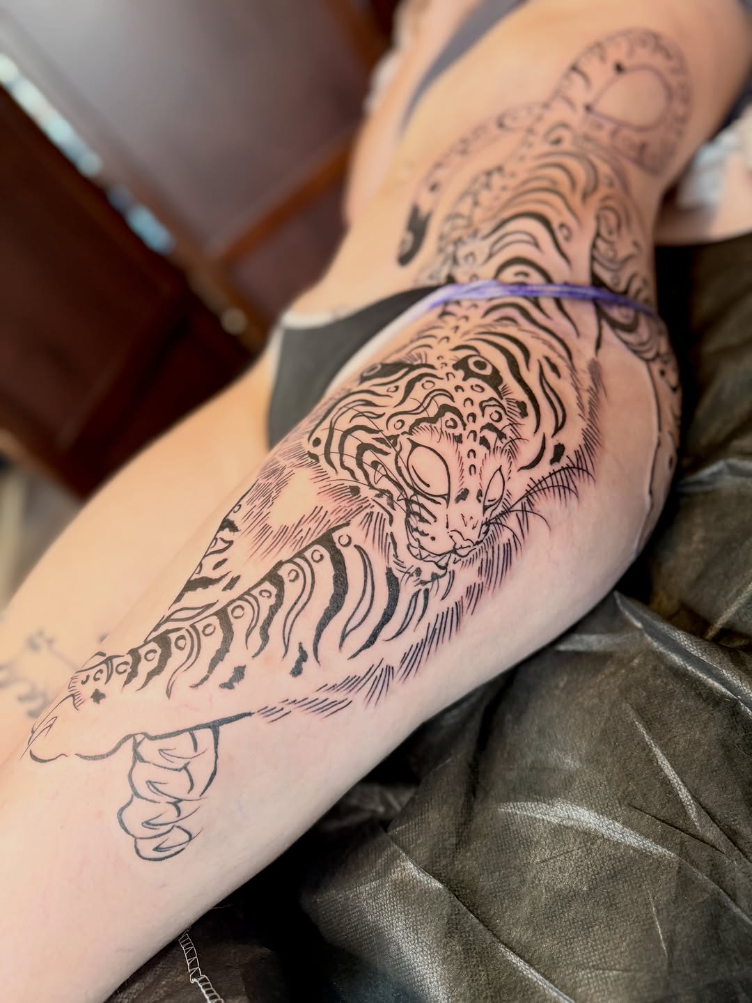Tattoo by @morgan_tattoos — japanese_irezumi, blackwork