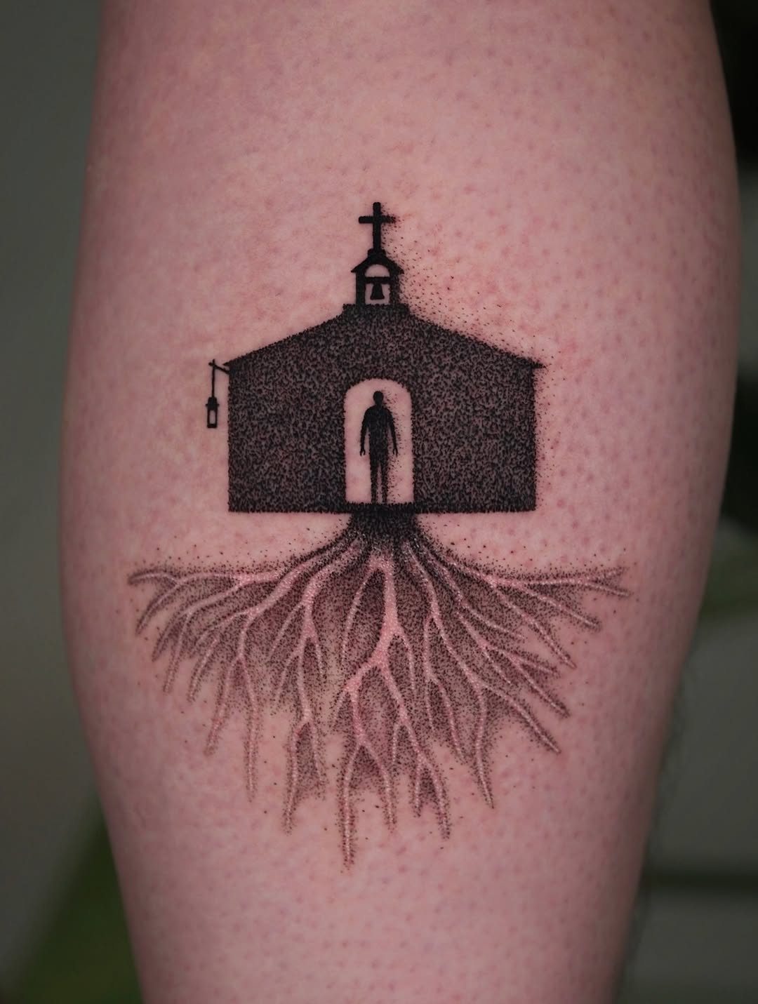 Tattoo by @koda.mode โ dotwork, illustrative