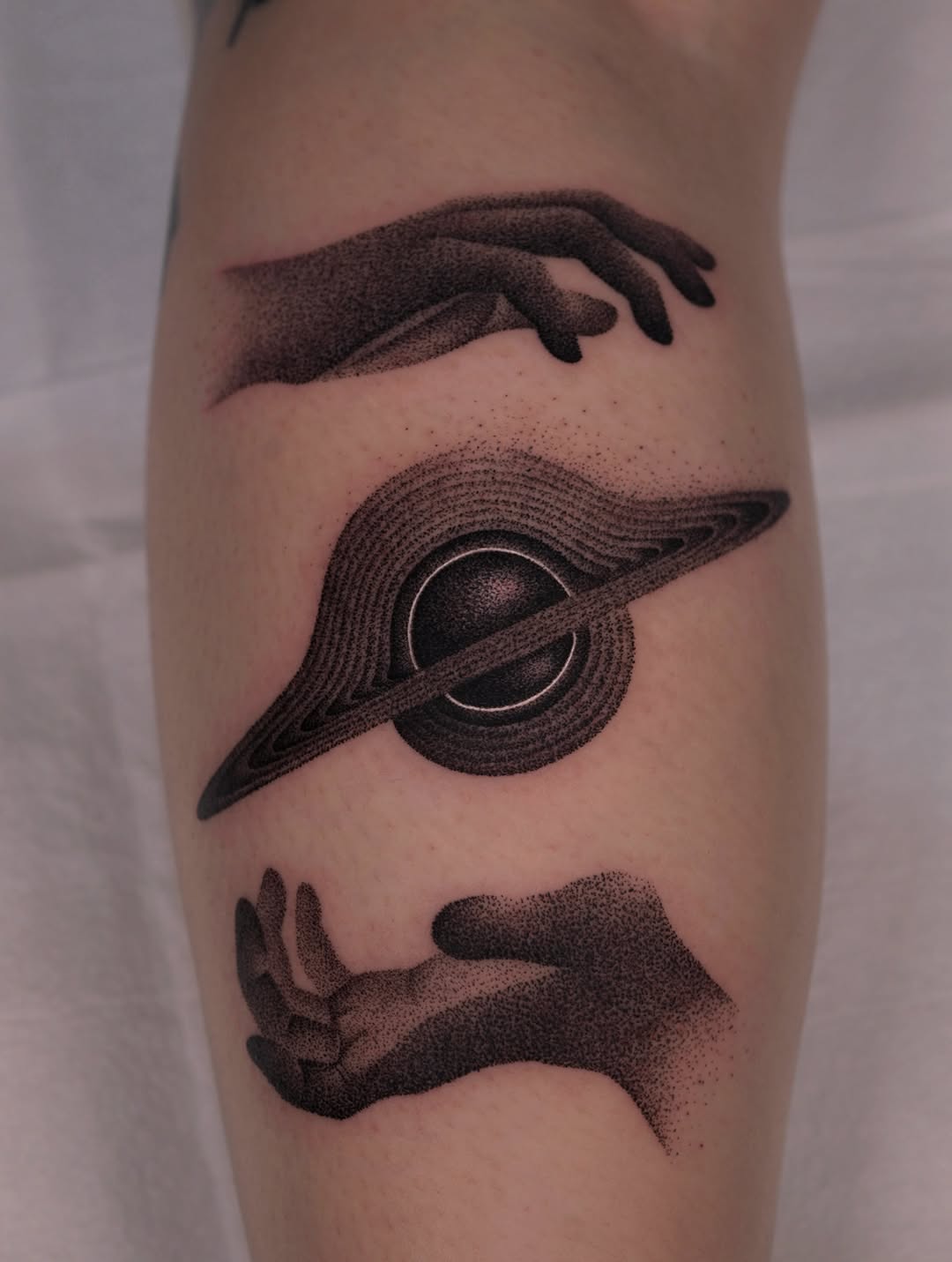 Tattoo by @koda.mode โ dotwork, illustrative