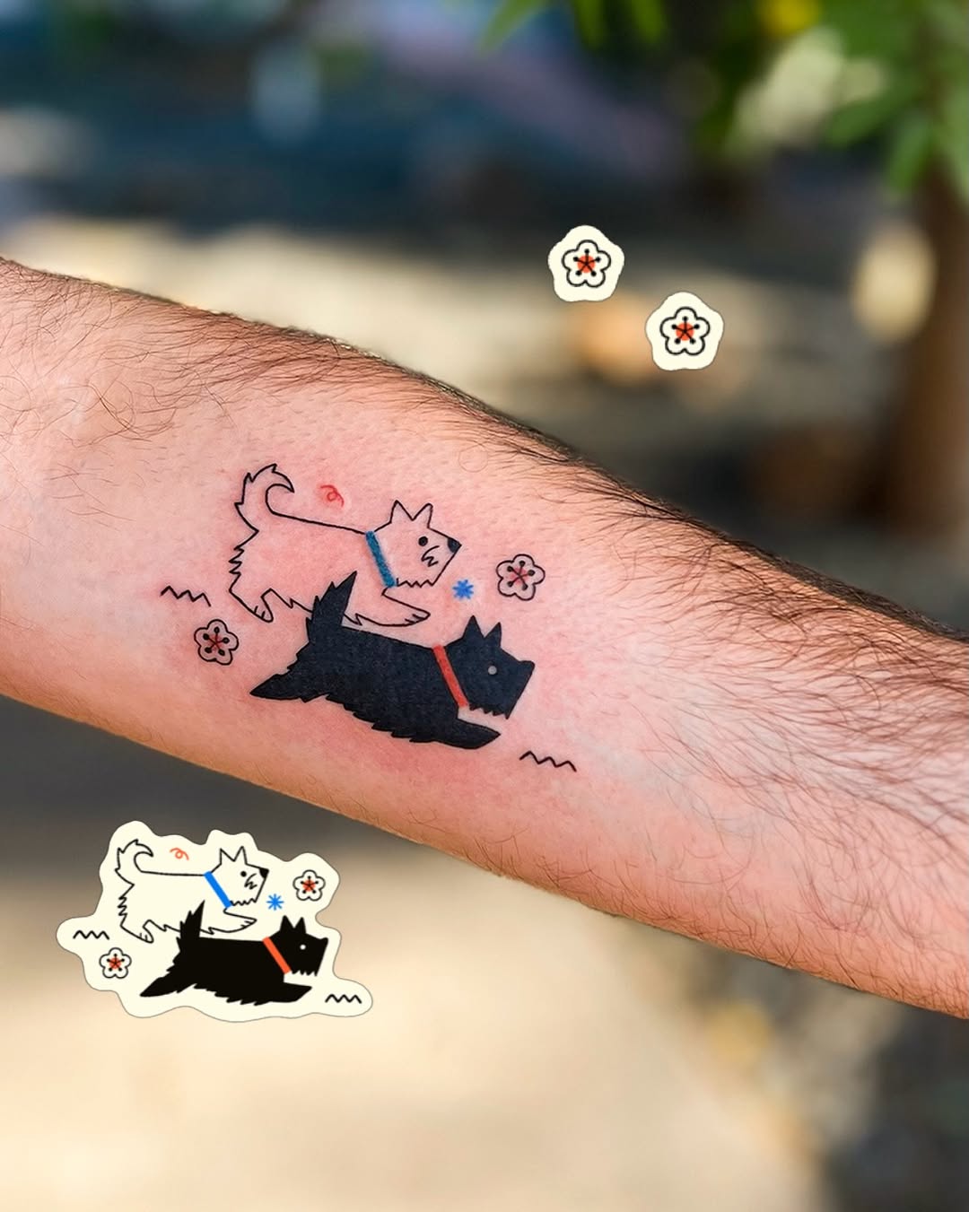 Tattoo by @jebi.tattoo — illustrative, minimalist