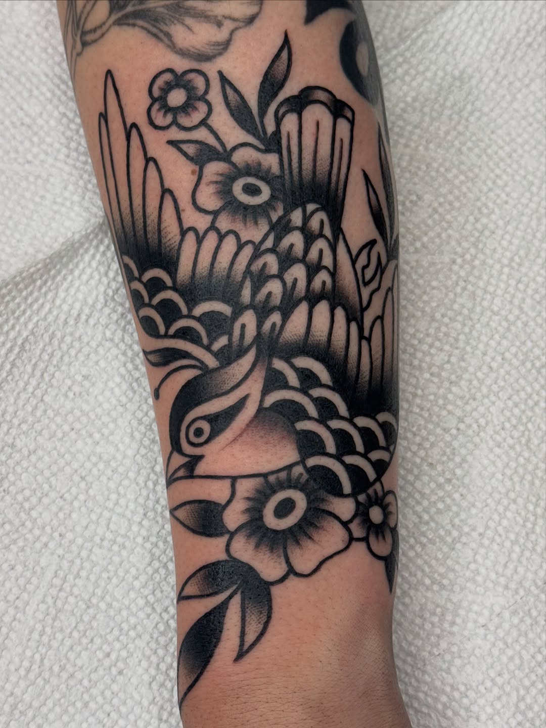 Tattoo by @eatontattoos — american_traditional, blackwork
