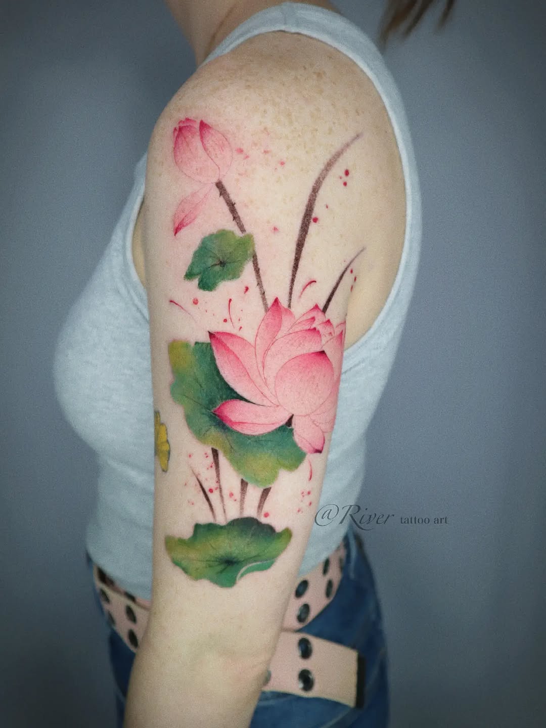 Tattoo by @rivertattooart โ watercolor, realism