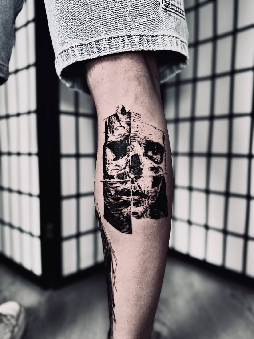 Tattoo by @bwk.darkart — blackwork