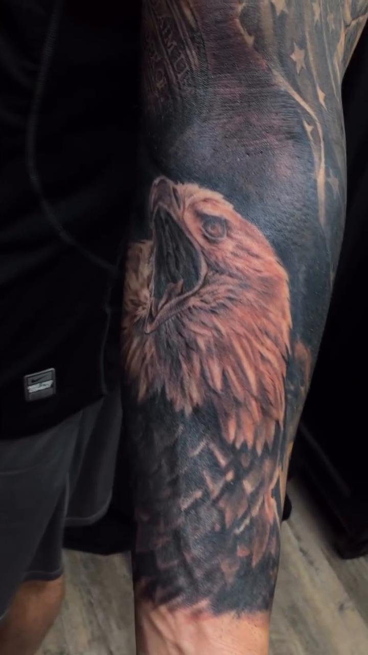 Tattoo by @dohertytattoos — black_and_grey, realism