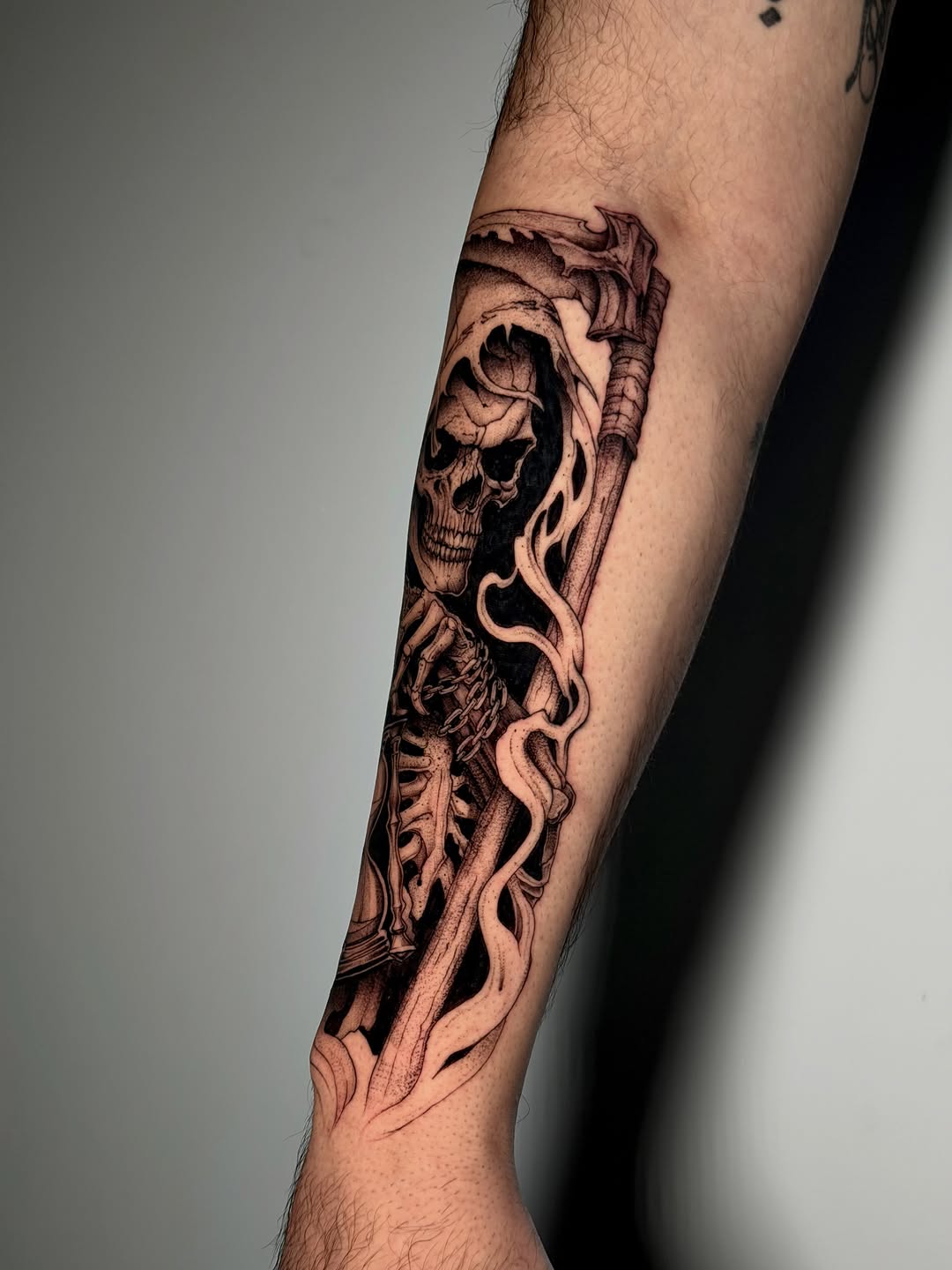 Tattoo by @kbtattz — black_and_grey, realism