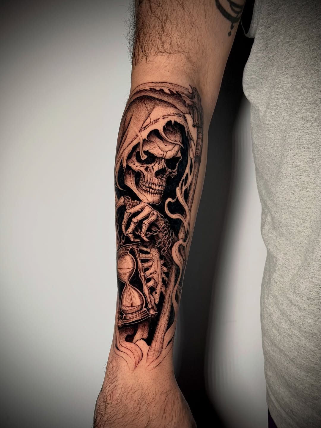 Tattoo by @kbtattz — black_and_grey, realism