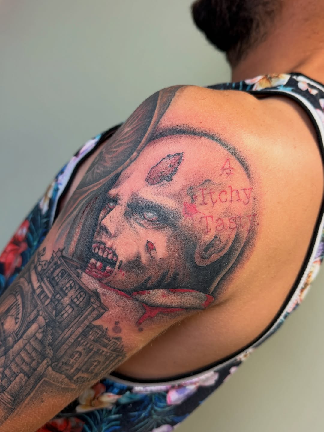 Tattoo by @koryn_tattoo — realism, lettering_script