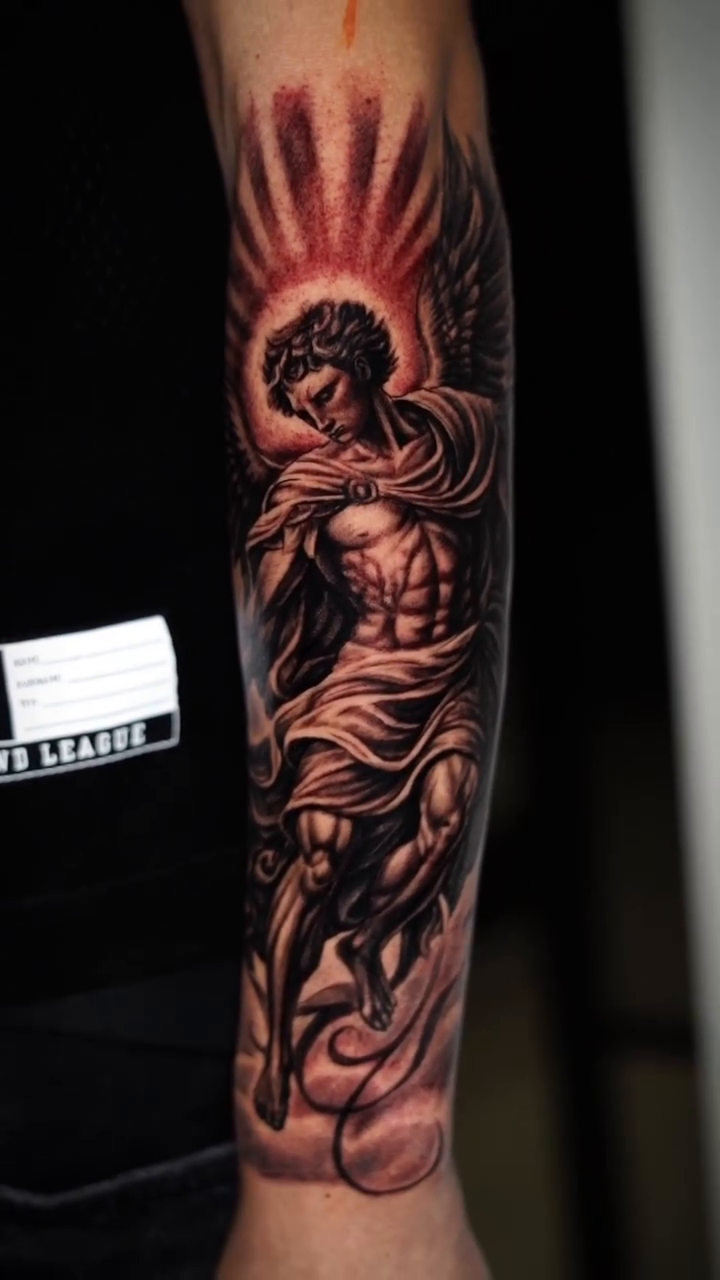 Tattoo by @angelo_tattooink โ realism, black_and_grey
