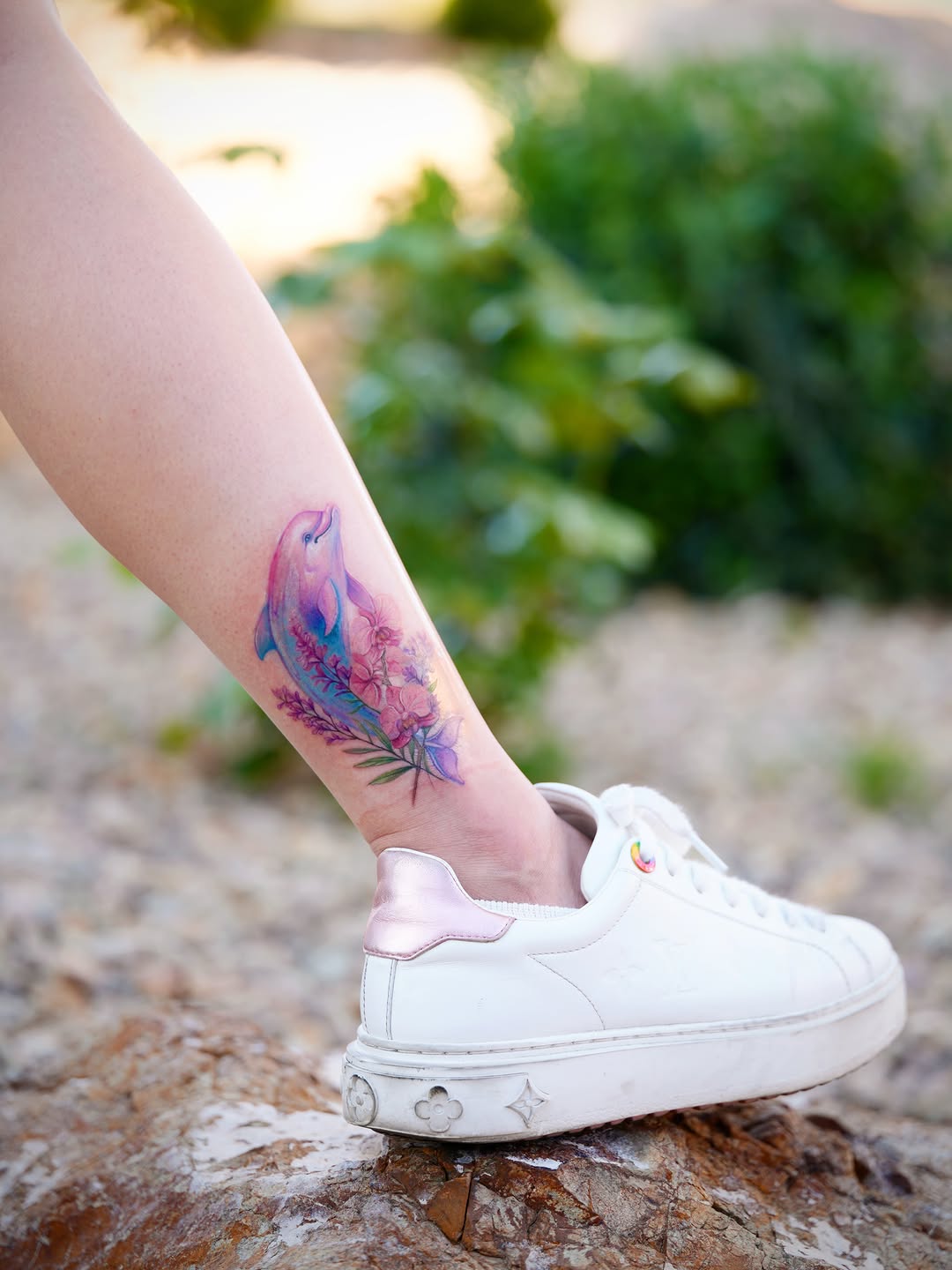 Tattoo by @newrootink_studio — watercolor, realism