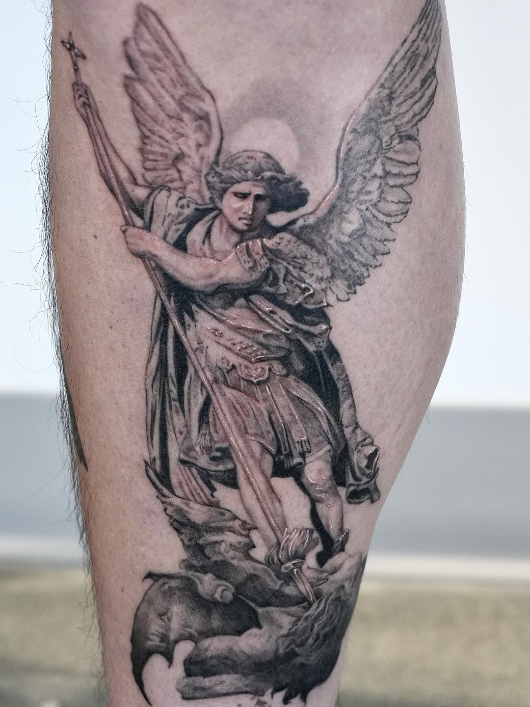 Tattoo by @oori_tattoo — realism, black_and_grey