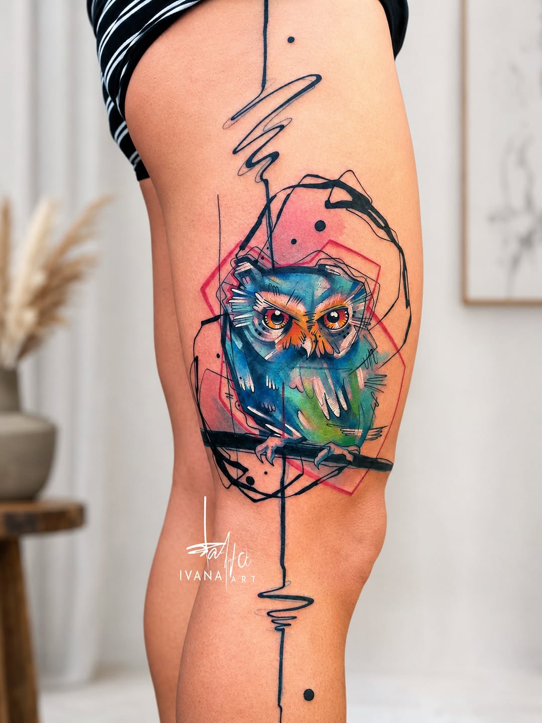 Tattoo by @ivanatattooart — watercolor