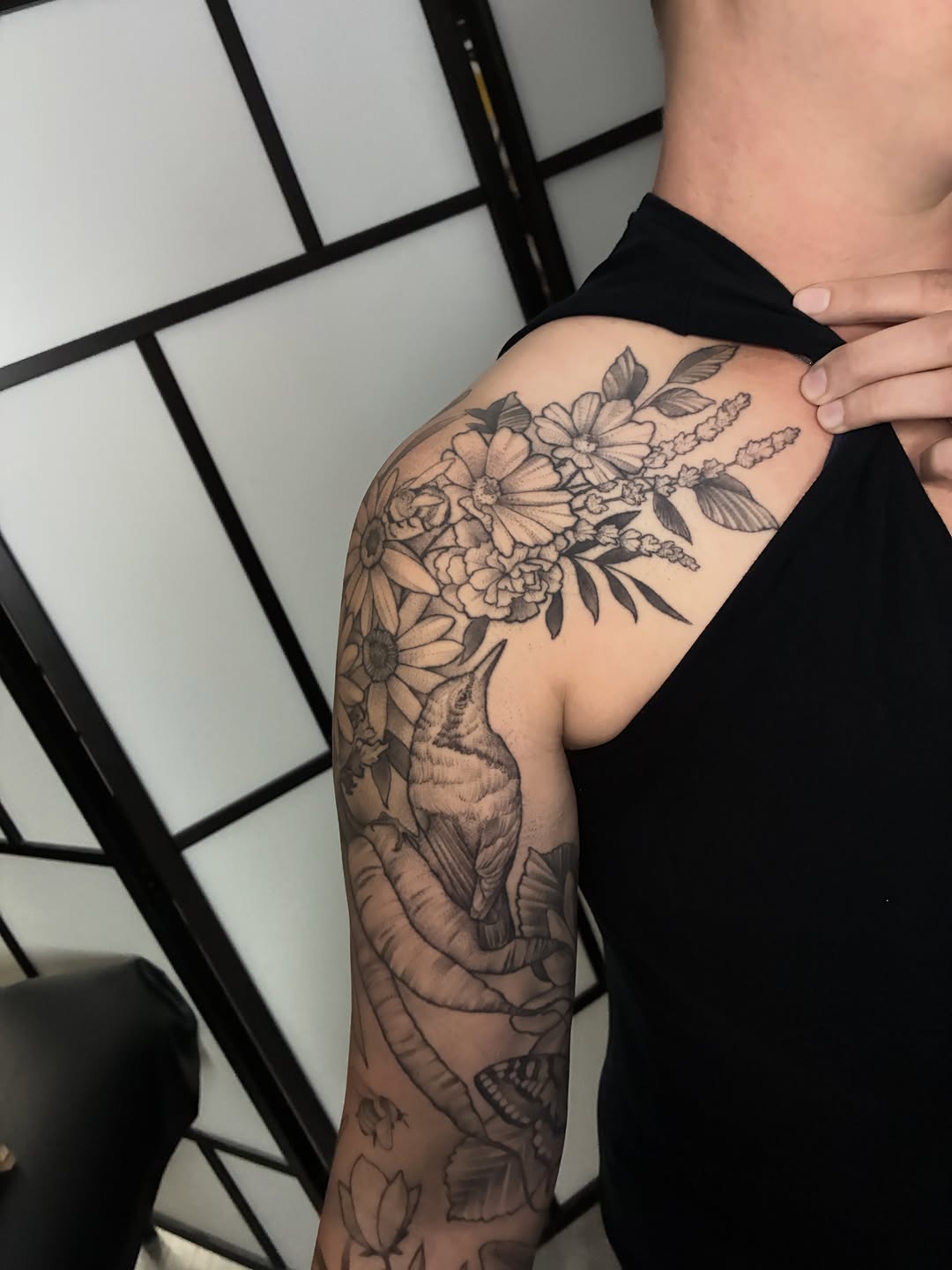 Tattoo by @cameron.morris.tattoo — realism, black_and_grey