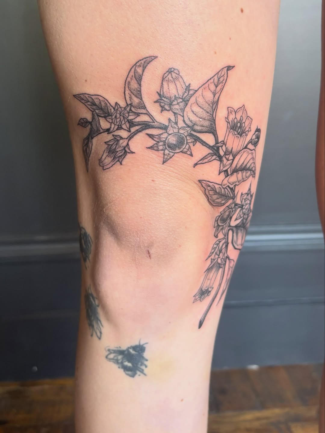 Tattoo by @jolley.ink — illustrative, black_and_grey