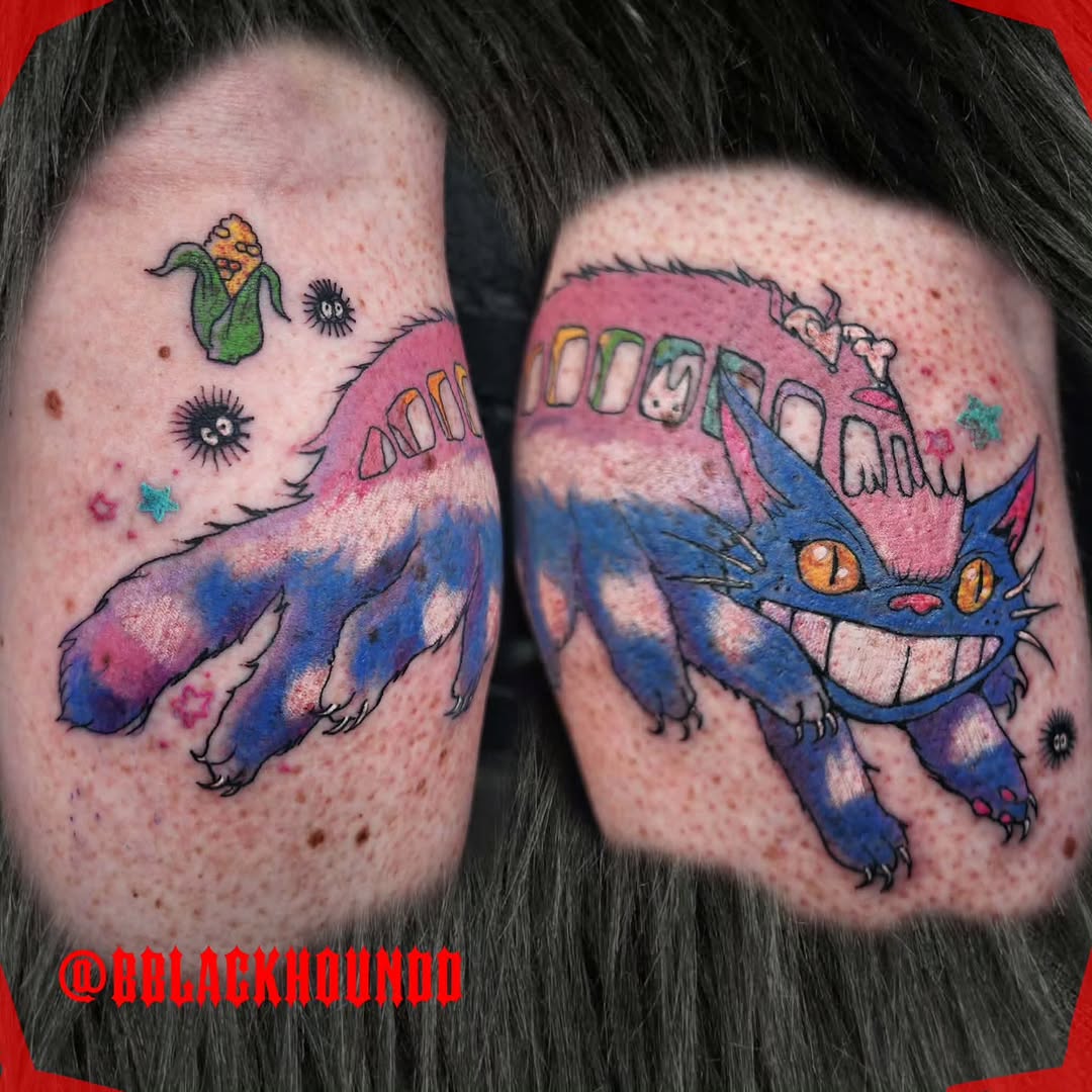 Tattoo by @bblackhoundd โ illustrative, anime