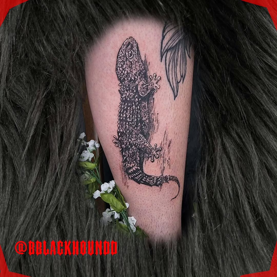 Tattoo by @bblackhoundd โ illustrative, black_and_grey