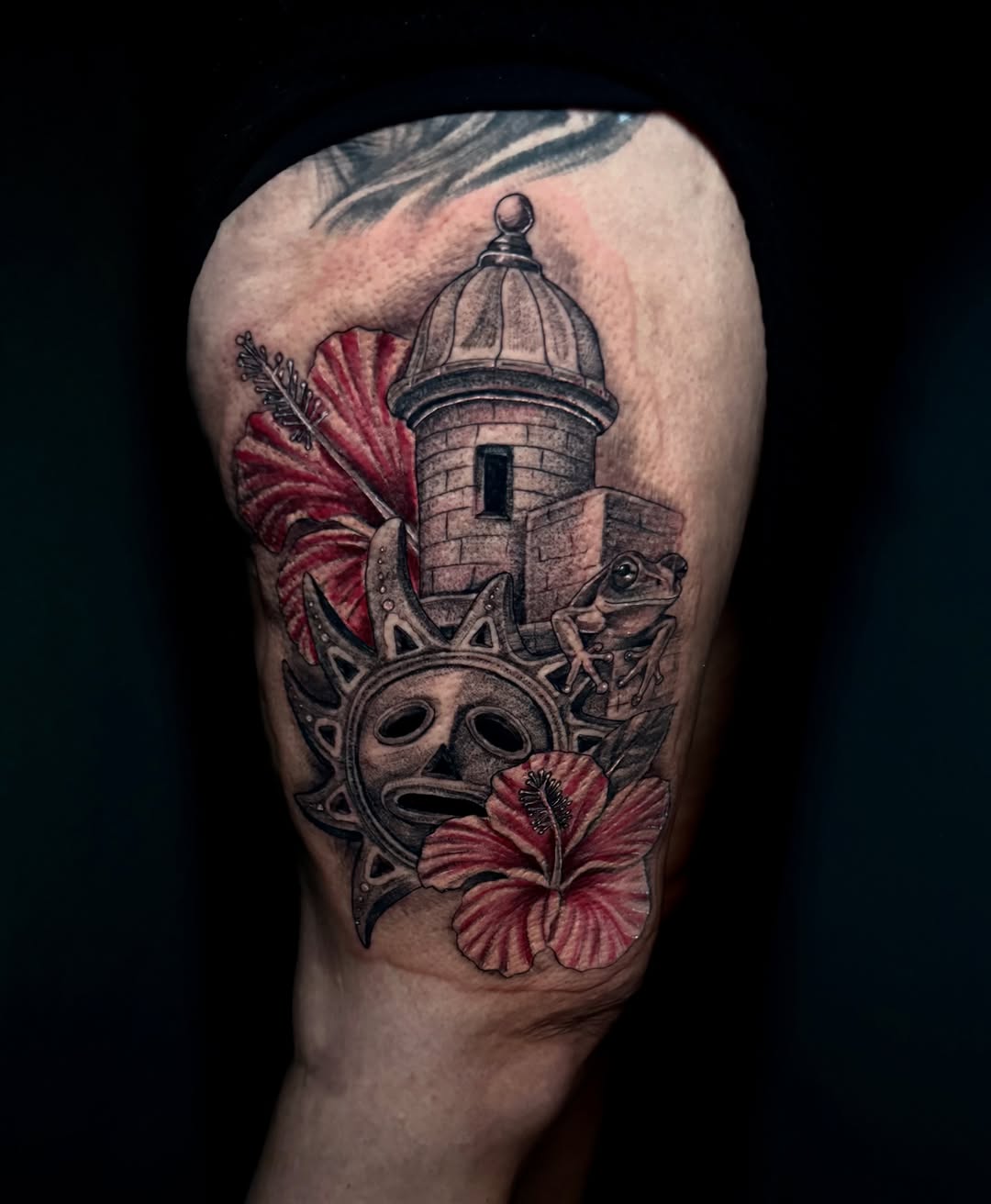 Tattoo by @tainotattoos โ realism, black_and_grey