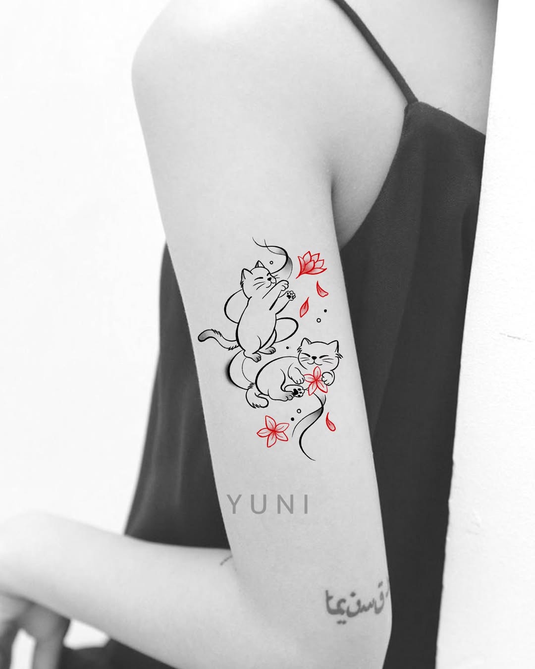 Tattoo by @yuni_tattooer β fine_line, illustrative