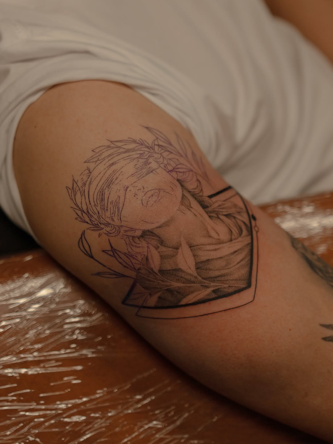 Tattoo by @wispytats — realism, black_and_grey