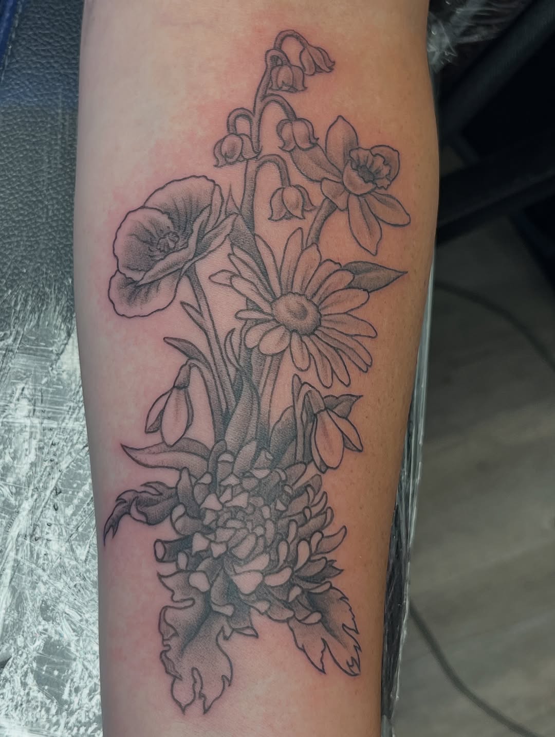 Tattoo by @birdy_tattoos — black_and_grey, realism