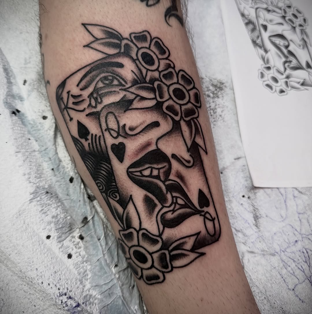 Tattoo by @longcatmatt — american_traditional, chicano